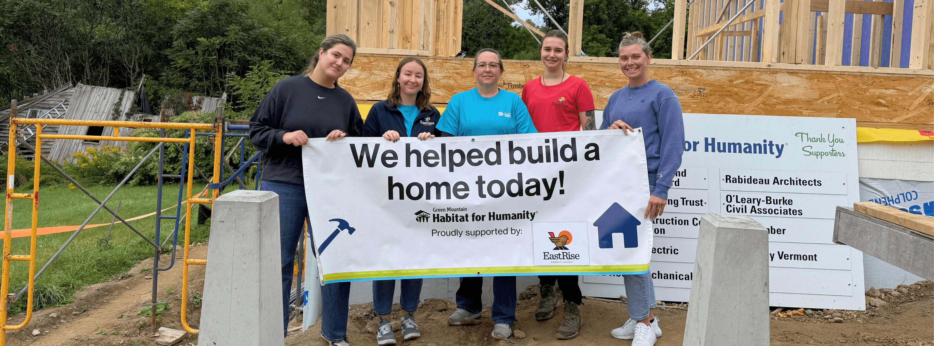 Construction Volunteers Working