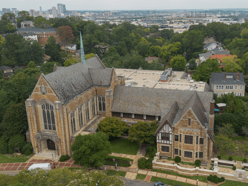 Ariel View of Independent Presbyterian Church