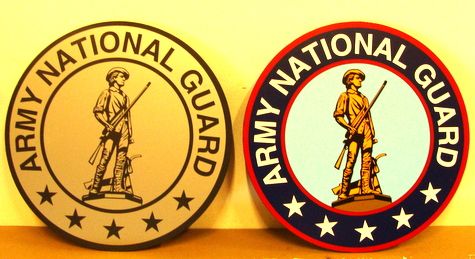 V31748 - US Army National Guard Crest Plaques