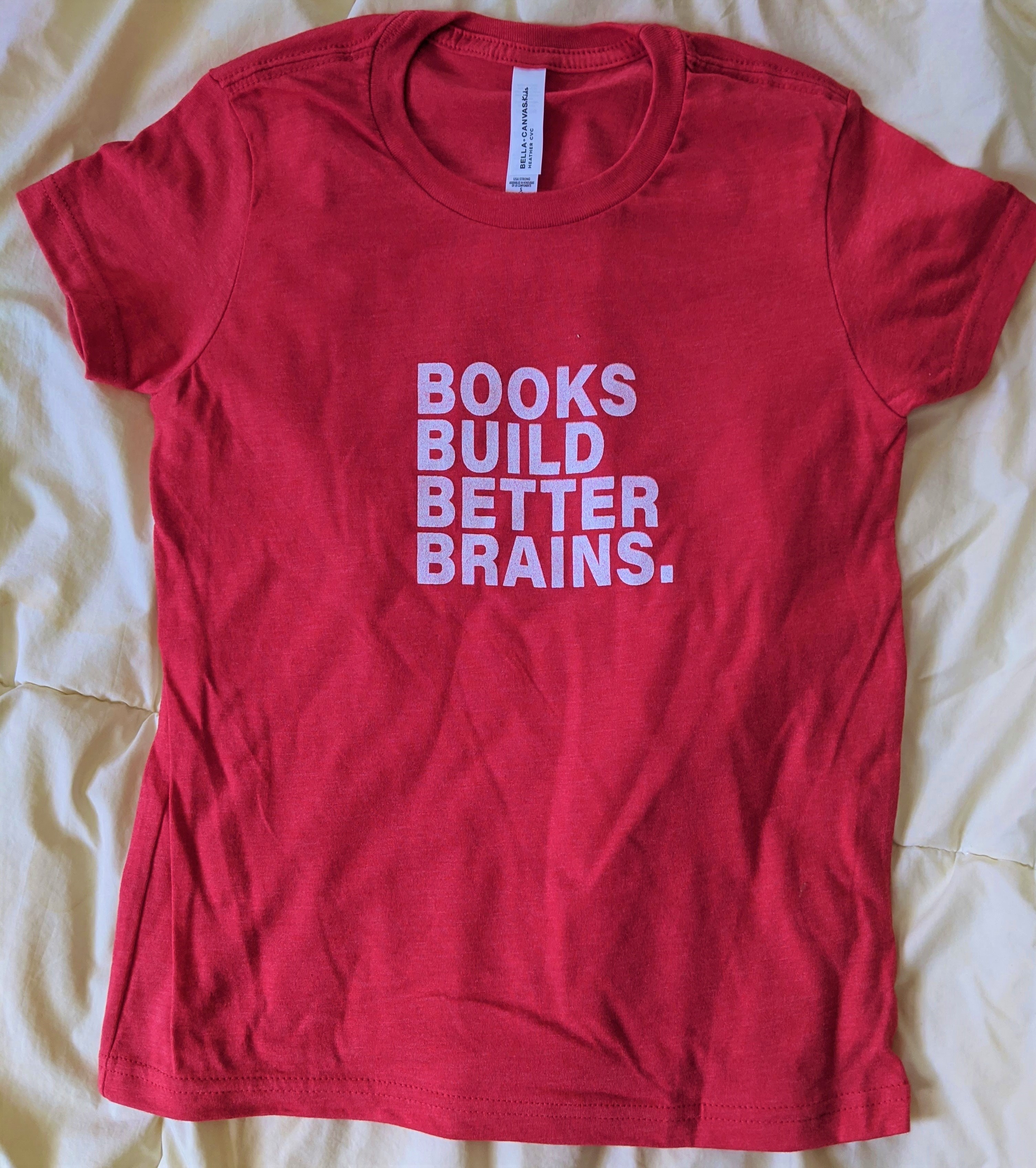 Books Build Better Brains Shirt, Youth