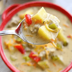 Instant Pot Cheeseburger Soup