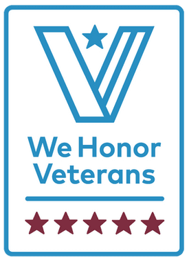 We honor veterans logo.