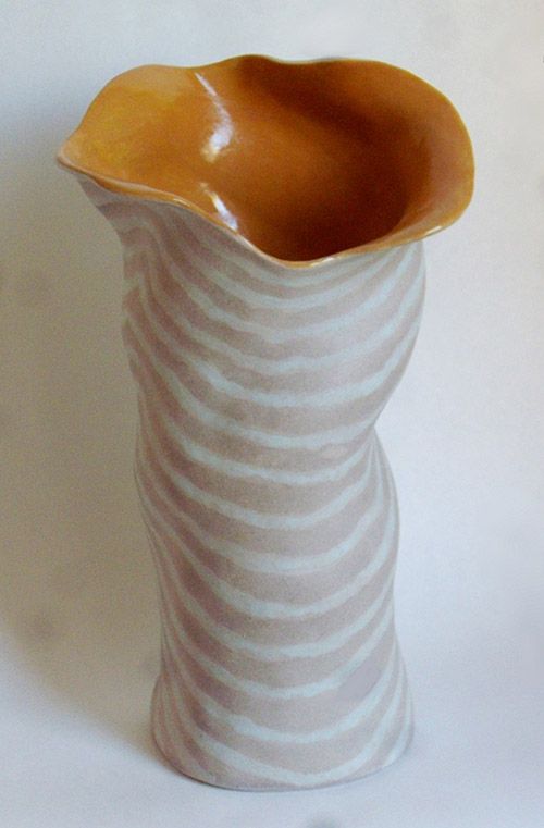 Topo Vase #1, high fire stoneware, 12.5" x 7" x 7.5"
