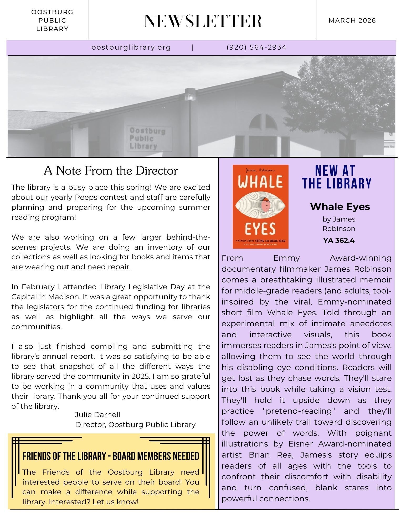 March 2026 Newsletter