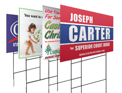 LAWN SIGNS 18 x 24 DOUBLE SIDED