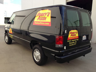 Custom vehicle wraps and graphics for Orange County Restaurants