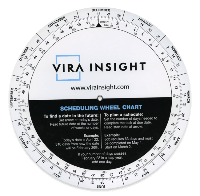 8" Production Planner / Scheduler Wheel  