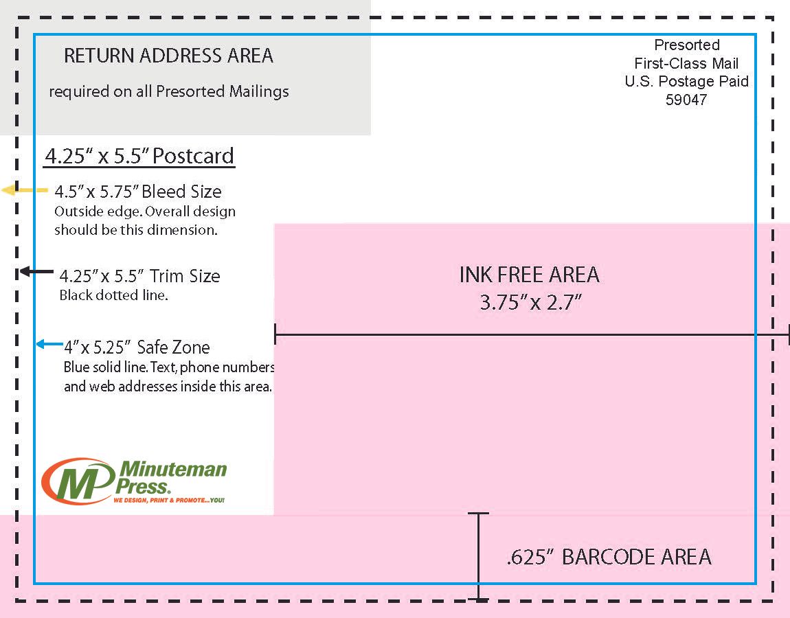 Resources - Templates - Minuteman Press - Printing - Copying Within 5 X 7 Postcard Template