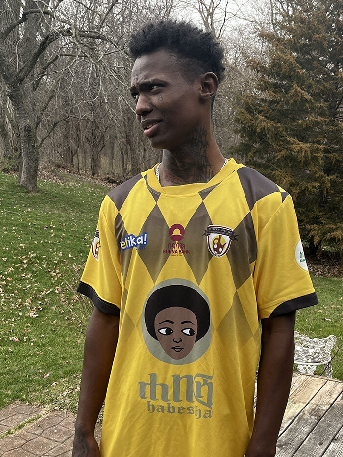 Bunna Club Yellow Soccer Jersey: XXL