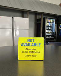 Spacing Contol "Not Available" Table Tents (10-Pack)