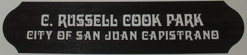 GA16461B - Carved Sign for "C. Russell Cook Park"