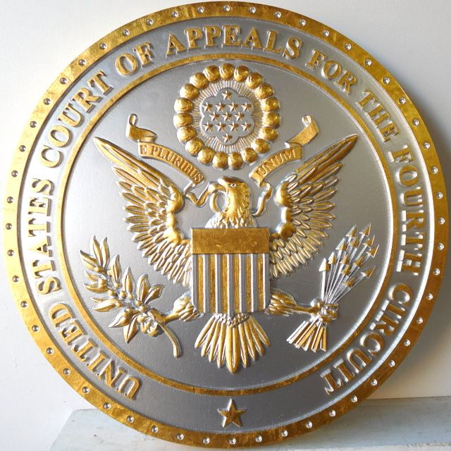 MS6010 - Great Seal of the United States, 3-D Silver and Gold Leaf