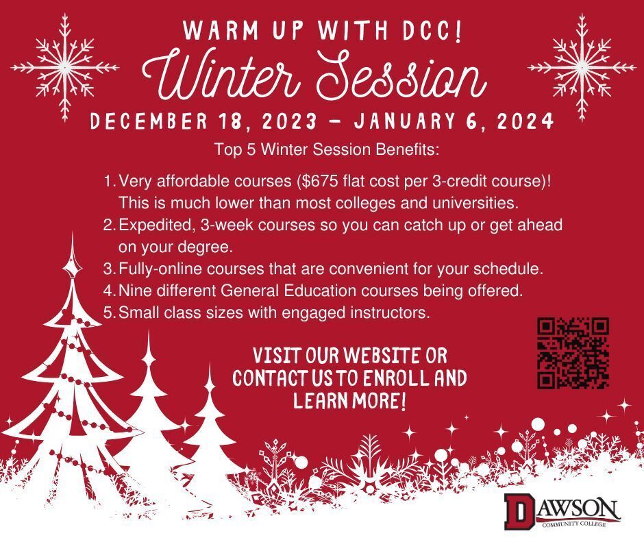 Winter Session Enrollment Deadline on December 16th at 11:59pm MST