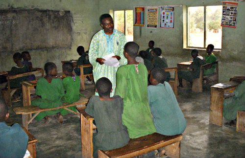 Dr. S. A. Ayeni, Teaching in primary school in Kwara State, Nigeria