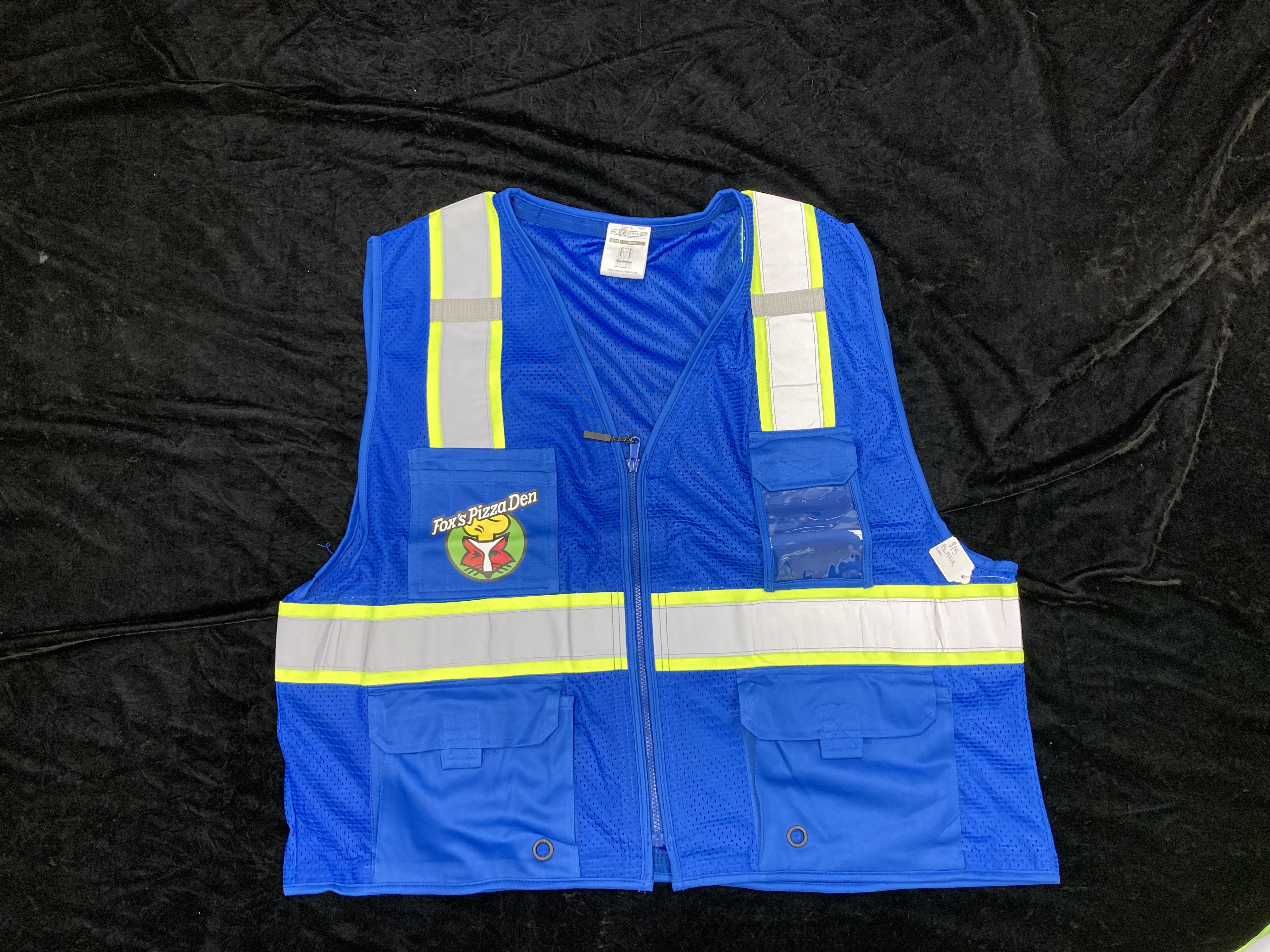 SALE Fox's Logo - 2XL/3XL Blue Safety Vest