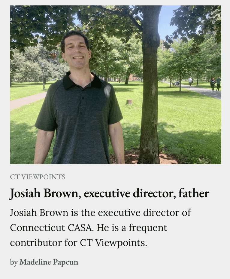 Connecticut CASA executive director Josiah Brown profiled in CT Mirror