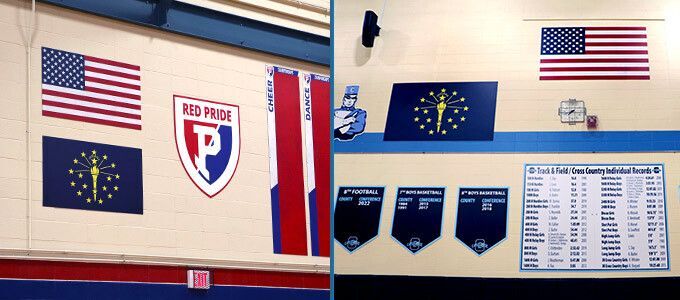 At Descon we love flags, that is why we decided to make signs showing our USA flag and each state flag.