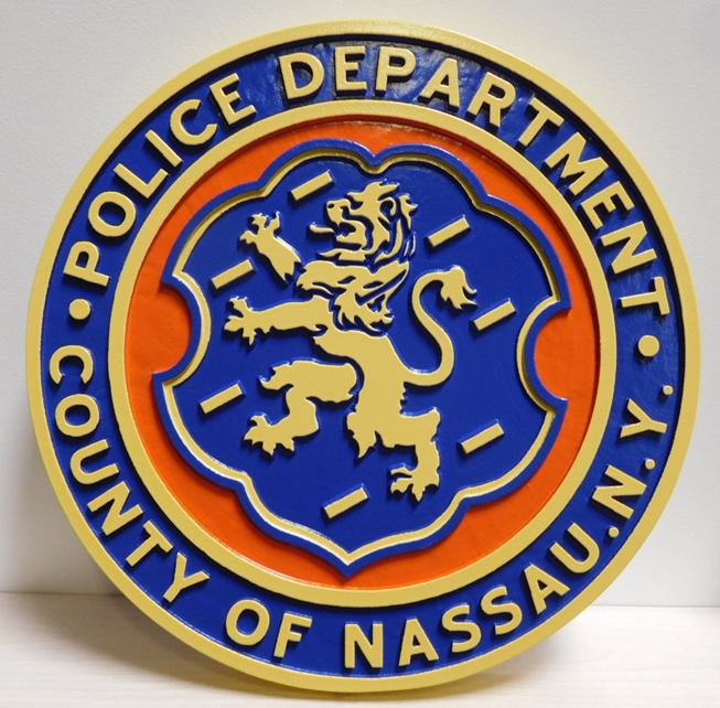 CB5517 - Nassau County Police Emblem, Multi-level Relief