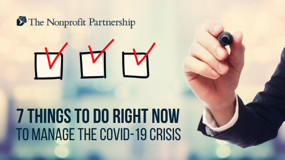 7 things to do RIGHT NOW to manage the COVID-19 crisis