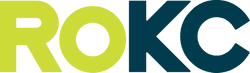 ROKC logo in lime and black