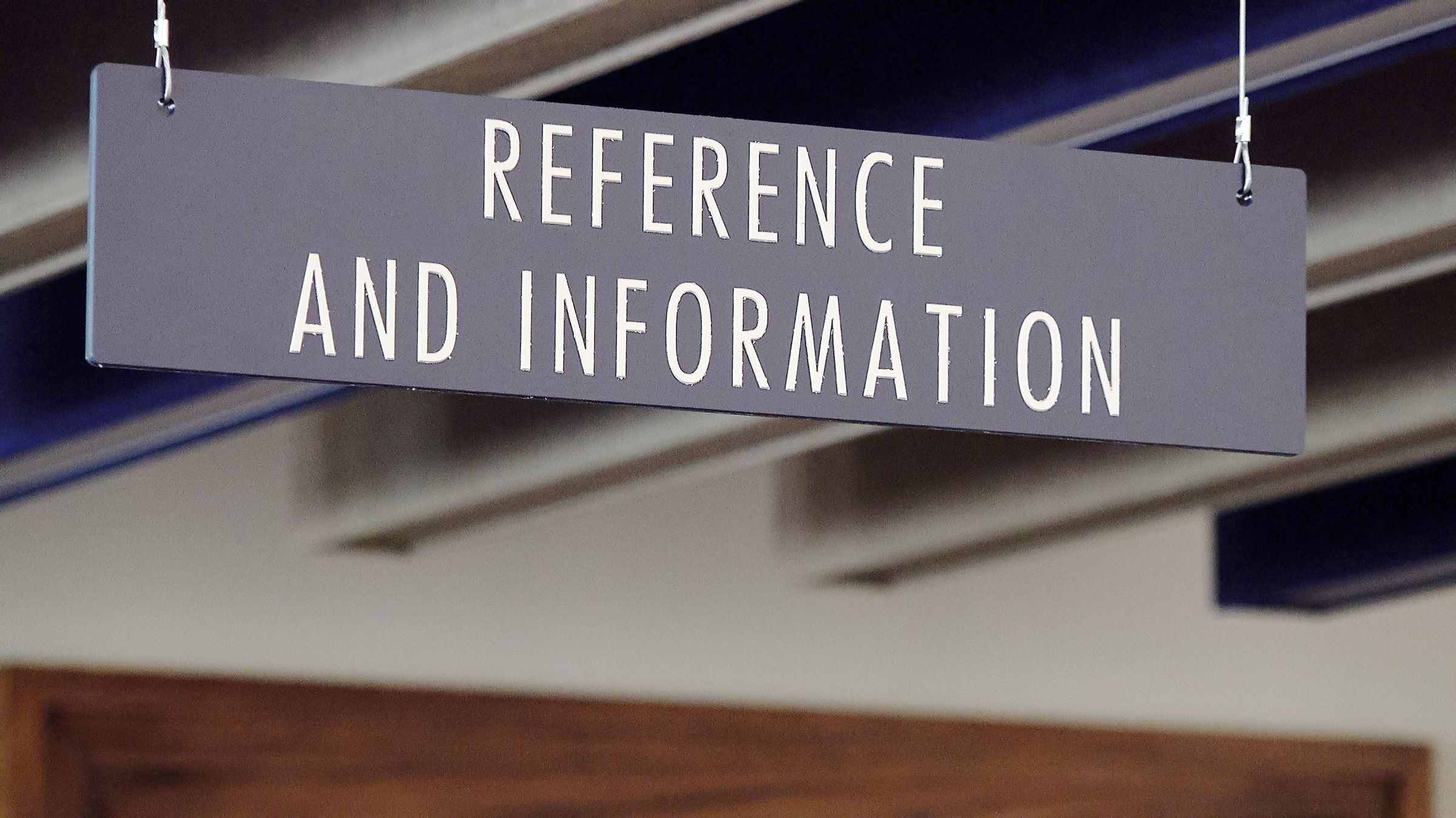 reference and information sighn