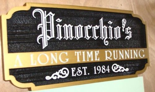 SIGN IN BLACK WITH SILVER RAISED LETTERING SILVER 'HAUNTED HOUSE'  PLAQUE 