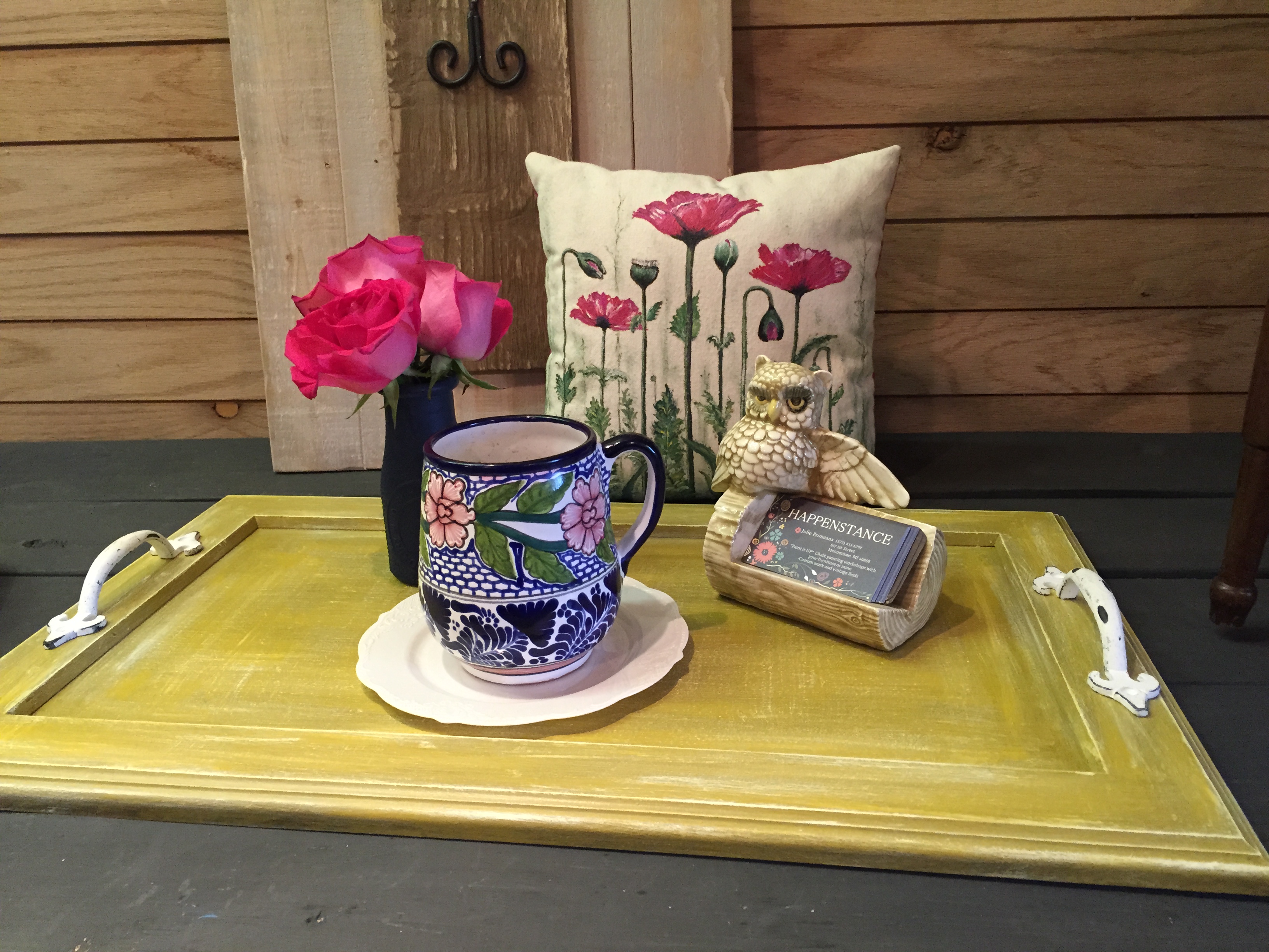 Paint it UP! Chalk Paint and Decoupage Vintage Tray Class