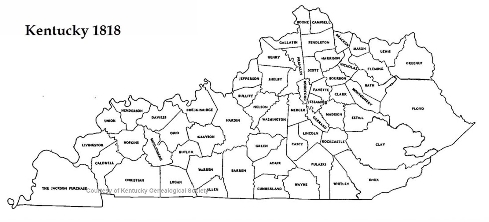 KY History: How and Why the Kentucky Counties Formed