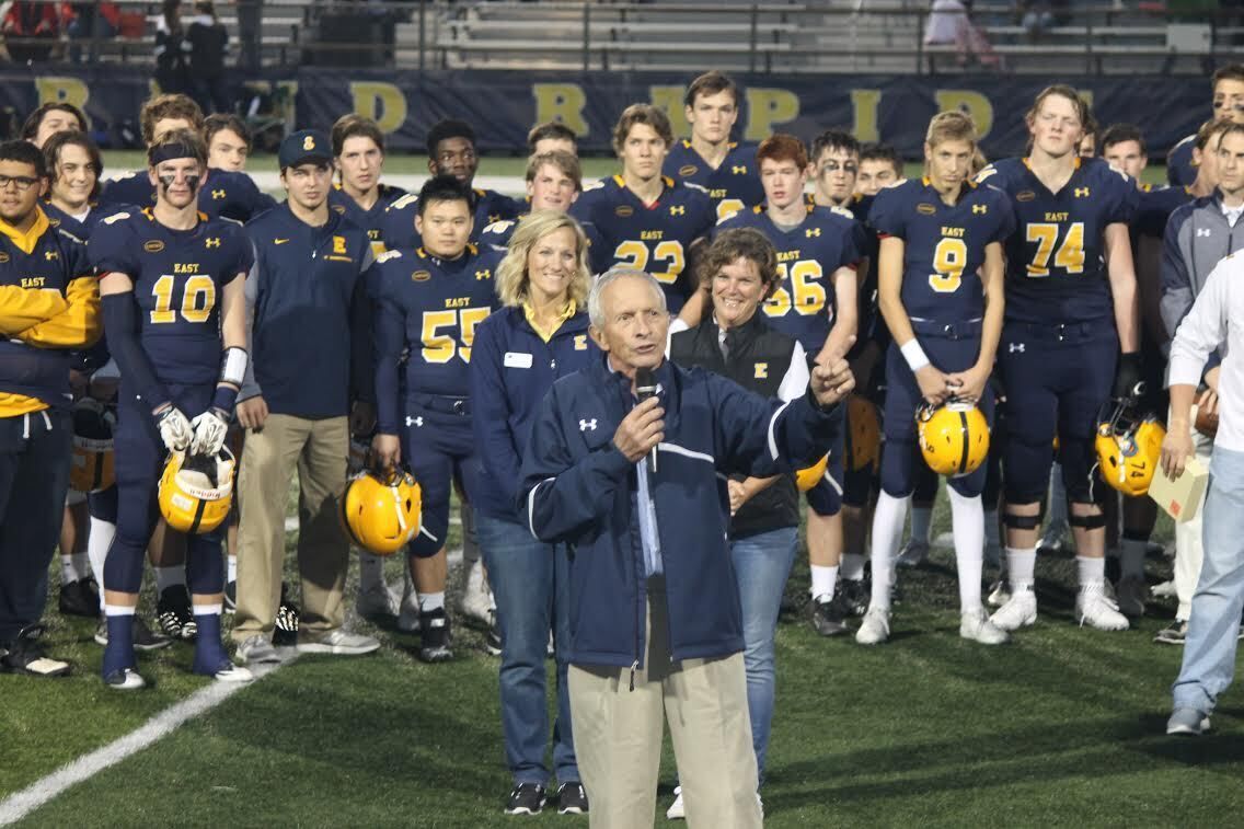 photo of Dave Mehney at football game