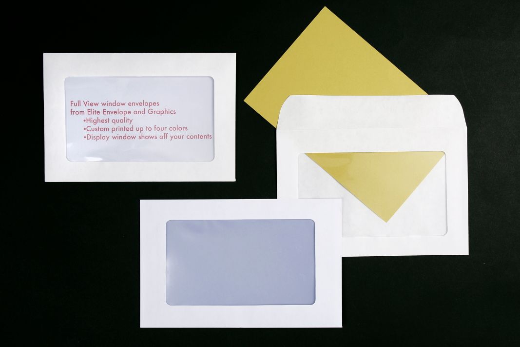 Full View Window Envelopes Elite Envelope & Graphics