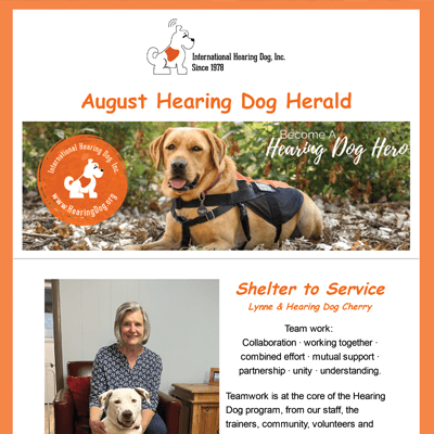 The Hearing Dog Herald - August 2022