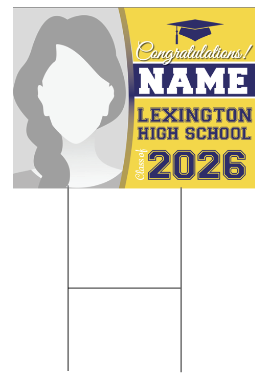 3. LHS Graduation Sign with Name & Photo