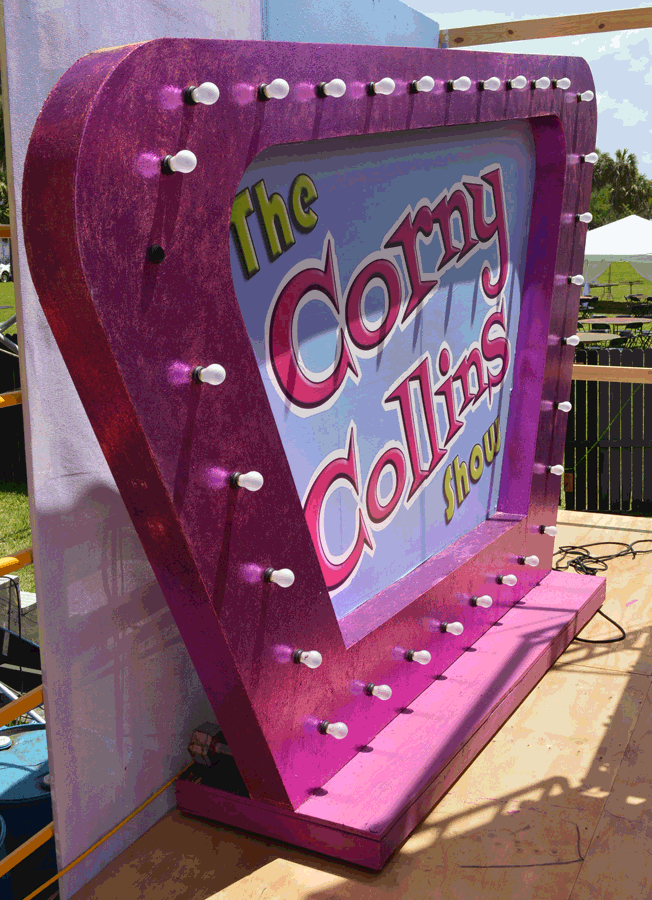 "Corny Collins Show" sign 