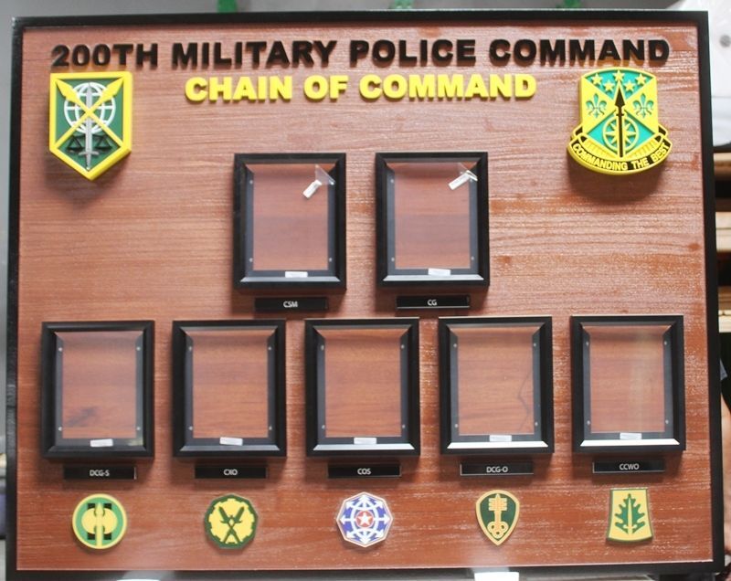 SA1531 - Chain-of-Command Photo Board for the 200th Military Police Command