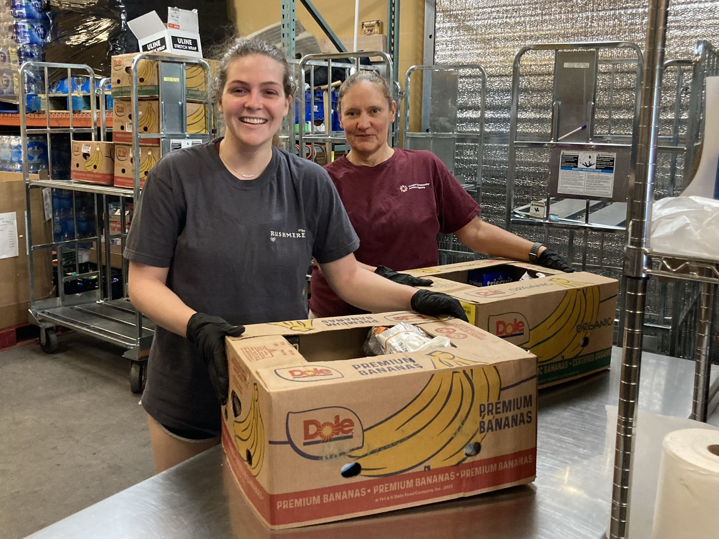 Food pantry volunteers