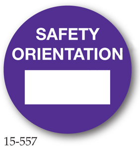 Safety Orientation Label