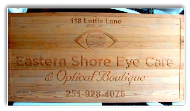 B11035 - Carved Wood Optometric Office, Eye Clinic or  Optical Dispensary Sign