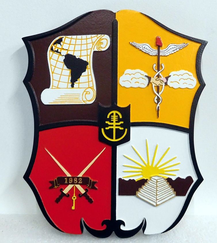 CB5435 - Insignia of a Unit of the US Army, Multi-level Relief 