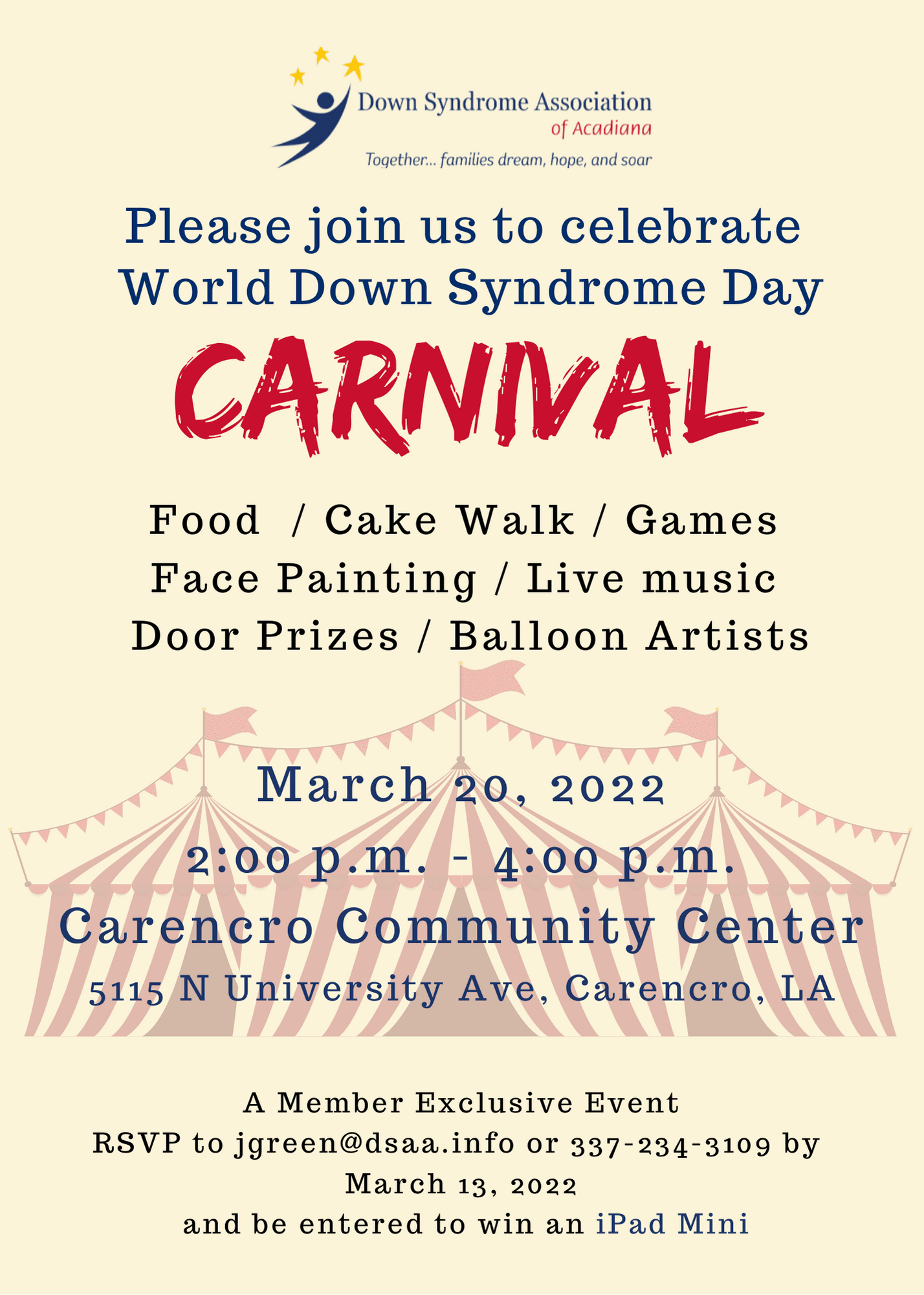 Carnival Invitation front
