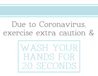 Due to Covid Wash 20 Seconds