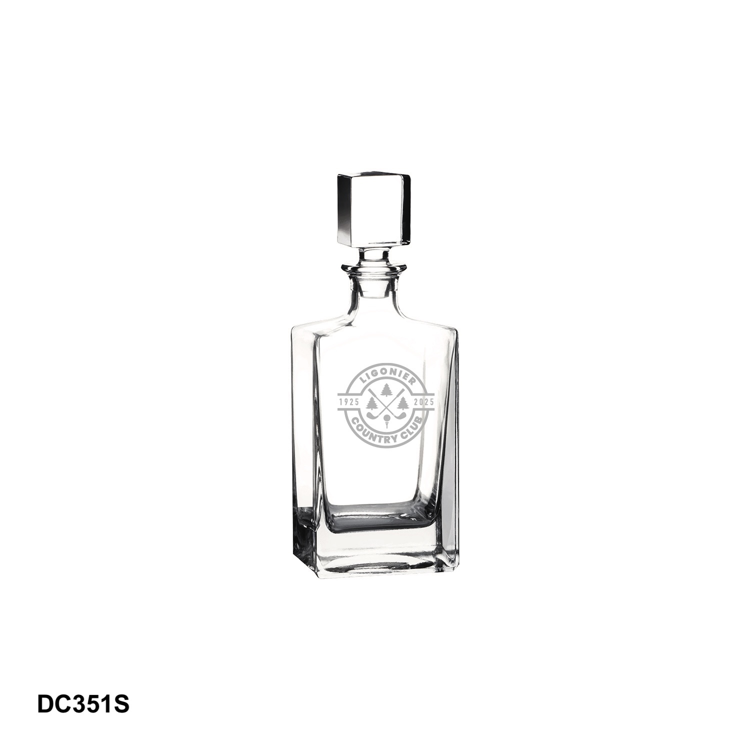 810ml Rectangle Glass Decanter