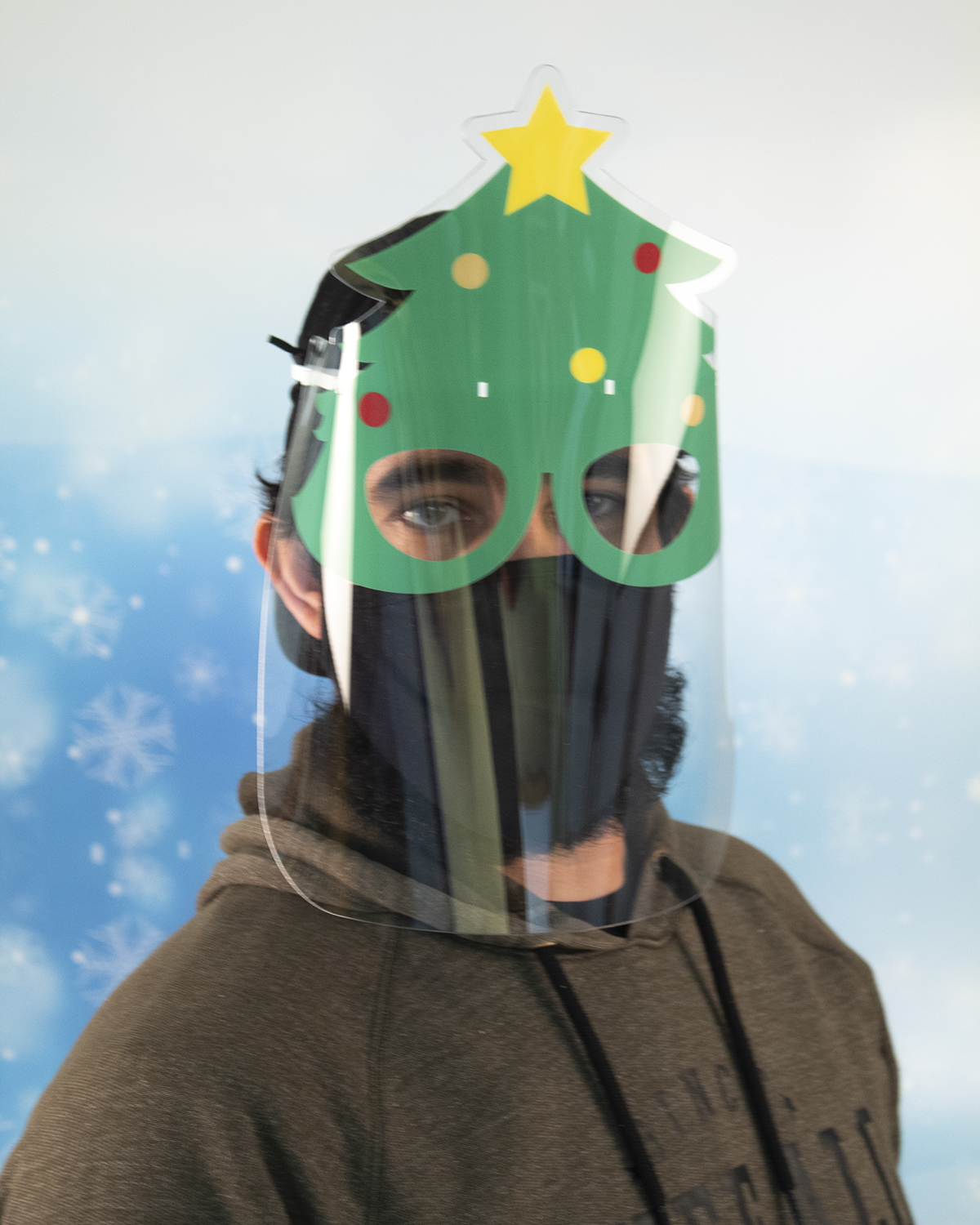 Christmas Tree Face Shield