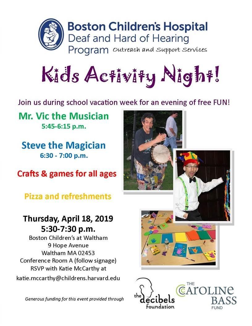 Free Family Games Night At Boston Children's : The Decibels Foundation |  Upcoming Events - Mobile