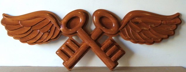WM1360 - NSA Insignia / Emblem, 3-D Stained Mahogany