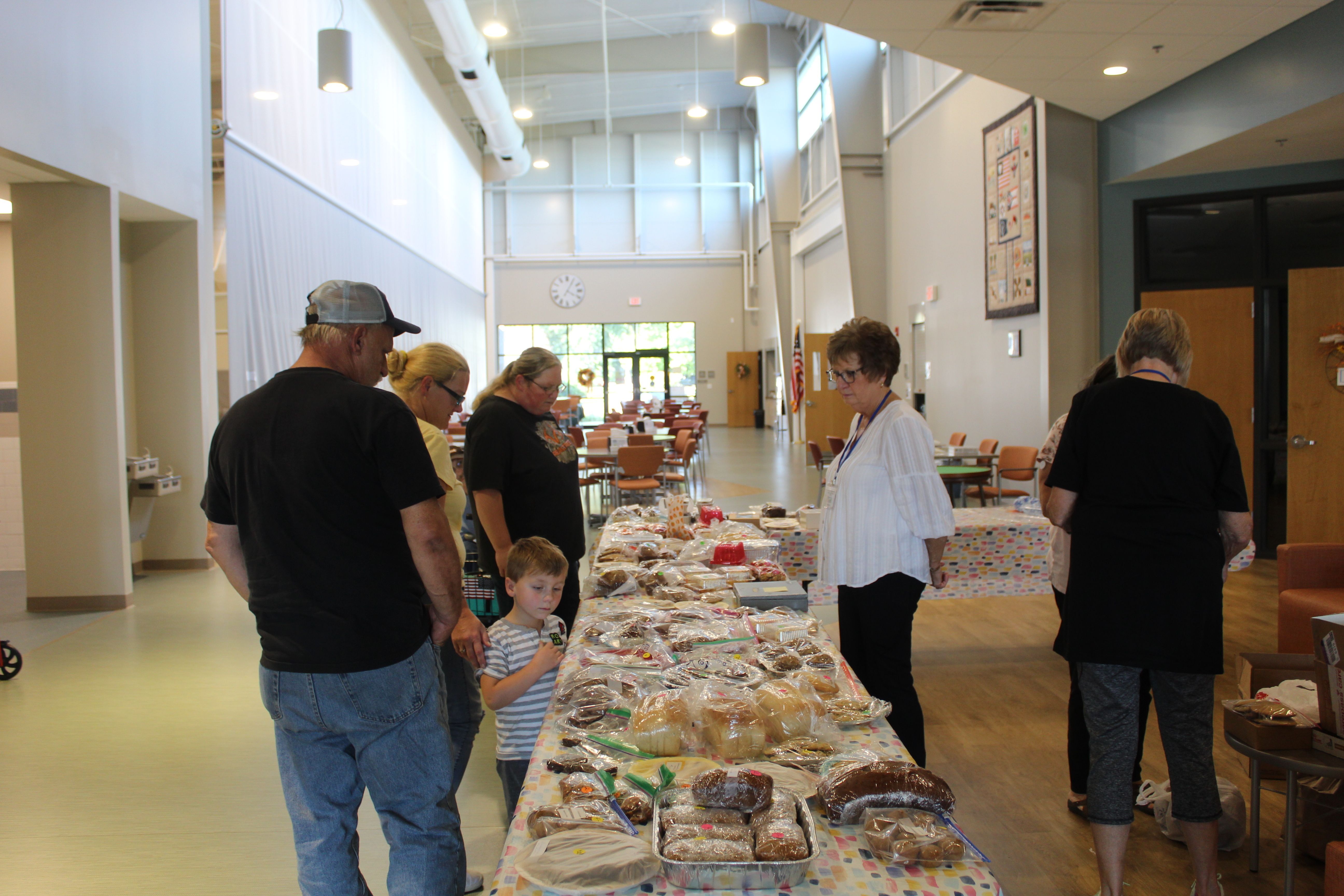 Fundraising at the Henry County Senior Center in Napoleon, Ohio