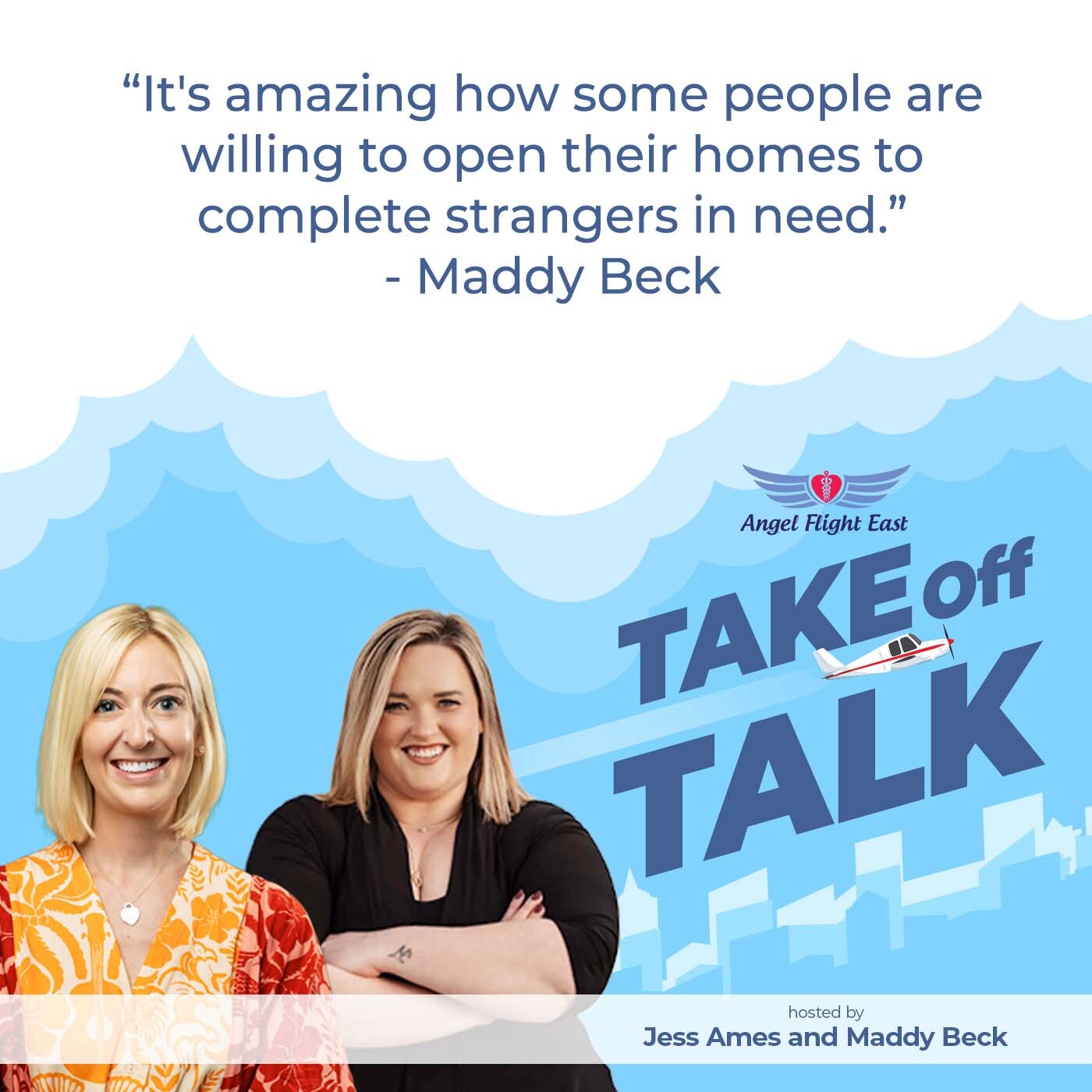 Take Off Talk with Angel Flight East | Cathy Davis | Hosts For Hospitals