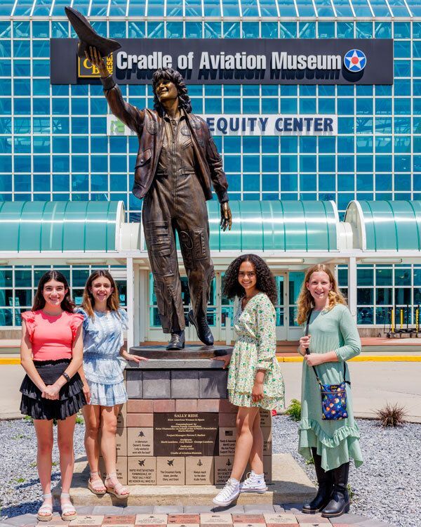 Cradle of Aviation Museum Unveils “The First American Woman in Space“ Statue to Honor Astronaut Doctor Sally Ride