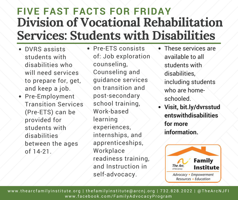 Division of Vocational Rehabilitation Services: Students with Disabilities