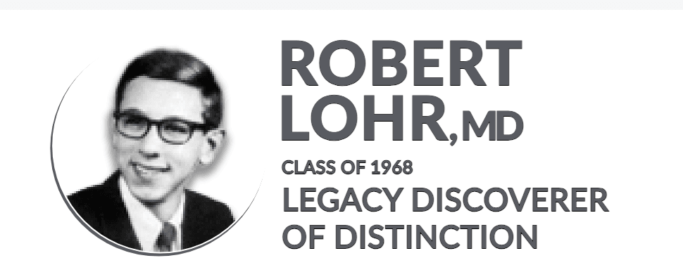 Bob Lohr, MD Will Be Inducted To The Discoverers of Distinction