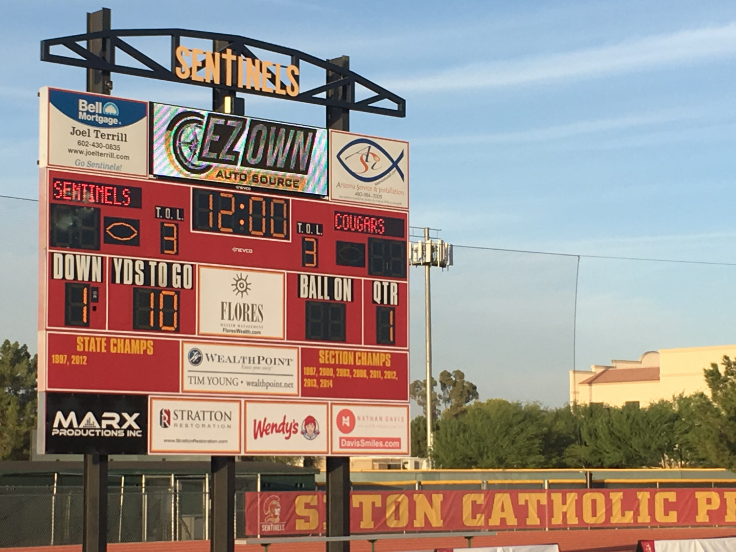 High School Athletic Signs